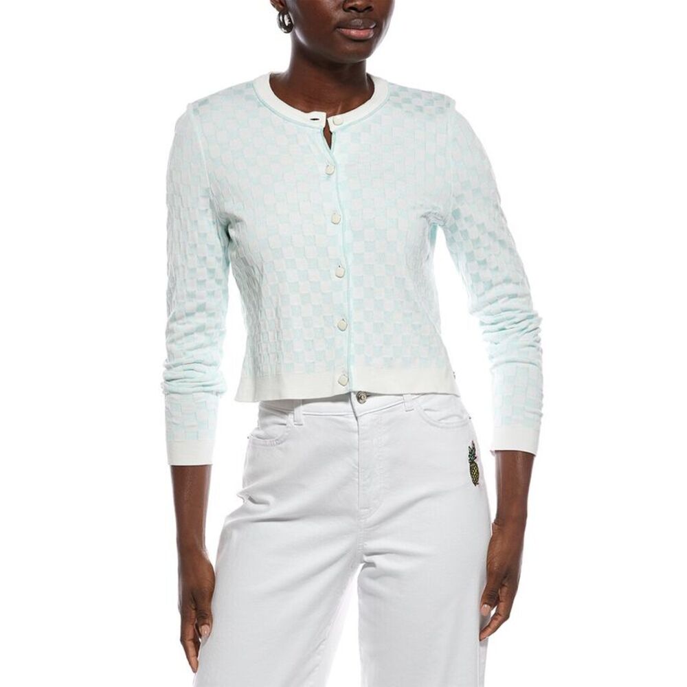 Marc Cain Womens  Textured Cardigan, Green